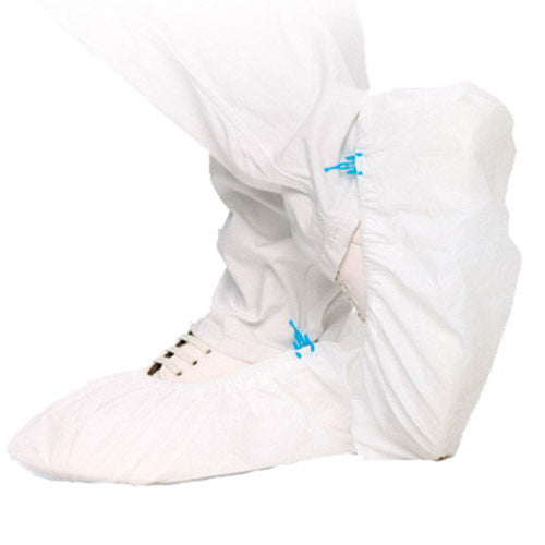 Überschuhe CPE für HYGOMAT, wasserdicht weiss, aus PP-Vlies 44cm