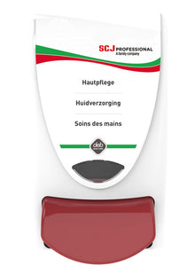 Spender D 1L Hautpflege weiss/rot 233x130x115mm