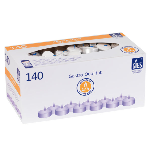 Teelichter in Alu Master PROFI-Line weiss 28 x 46 mm