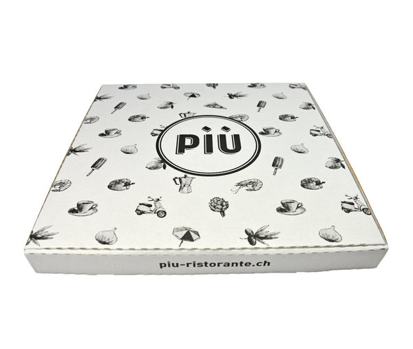 Pizzakarton Padova Kraft "Più" 30 x 30 x 3 cm