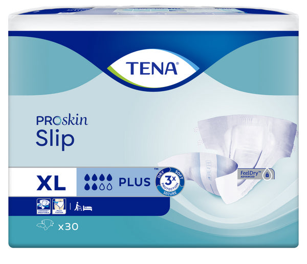 TENA Slip Plus ConfioAir ProSkin Windelhosen, XL 3x30Stk., blau