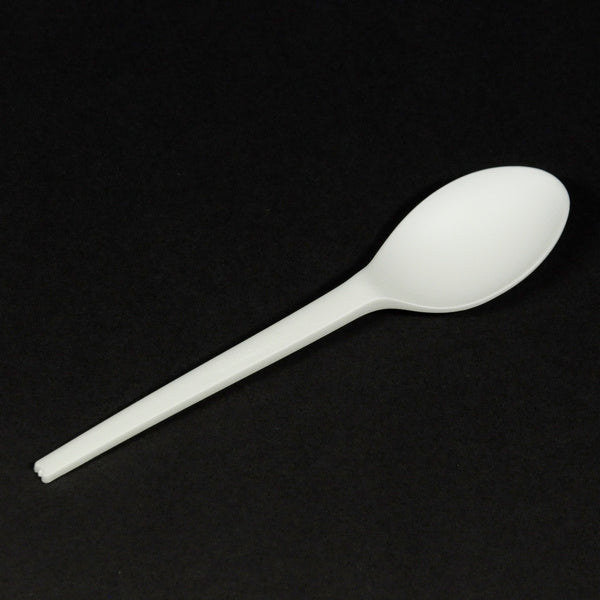 Kaffeelöffel CPLA kompostierbar weiss 13cm