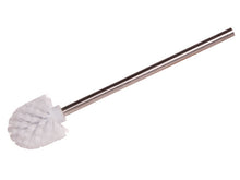WC-Besen ohne Randreiniger weiss Griff aus Chromstahl Ø 7.5cm