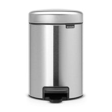Treteimer mit Kunst stoff-Inneneimer matt steel 3 Liter
