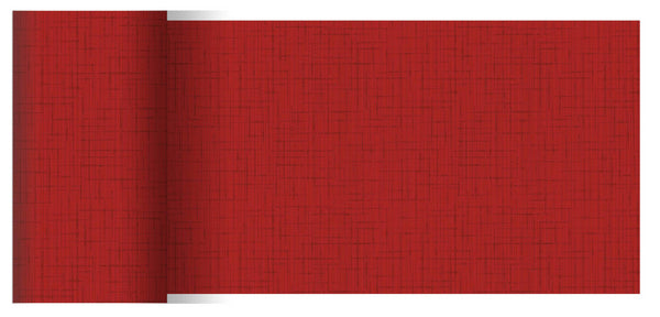 Dunicel Tischläufer Linnea rot 15 cm x 20 m