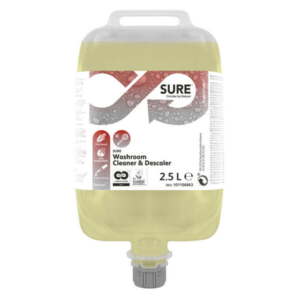 SURE Washroom Cleaner & Descaler QS Sanitärreiniger 2.5 Liter