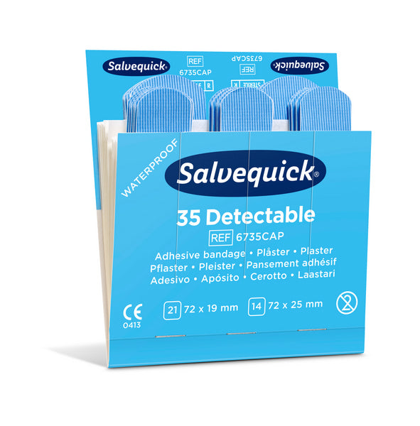Pflaster Salvequick Blue detektierbar blau 35 Stück