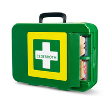 Erste-Hilfe-Koffer Cederroth DIN 13157 grün Apotheke 420x300x118