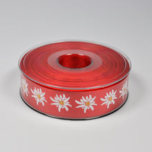 Dekorband Edelweiss rot (020) 25 mm x 50 m