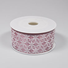 Dekorband Vera mit Draht rosa-weiss (024) 40 mm x 20 m