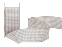 Dekorband Vichy hellgrau (021) 40 mm x 20 m