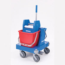 Doppelfahreimer für Mobilette Varioflexx 1x15L Eimer rot/blau Ver