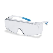 Schutzbrille uvex super f OTG CR weiss/hellblau EN166, EN170
