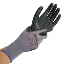 Arbeitshandschuhe ERGO FLEX genoppt grau/schwarz Grösse XL