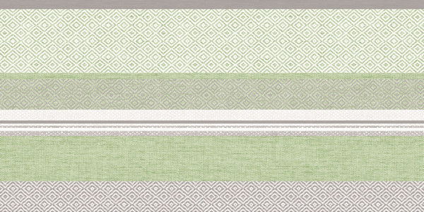 Tischläufer Airlaid LAGOS, 70g/m2 grau-grün 40cm x 24lfm.