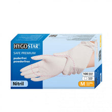 Handschuhe Nitril  M SAFE PREMIUM weiss 24 cm