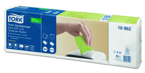 Spenderservietten Tork Xpressnap N4 Limone, extrasoft 21,3x16,5cm