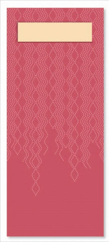 Bestecktasche Tork Serviette Sand Bordeaux, Papier 8,5 x 20cm, 2-
