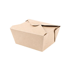 Food Box 1500 ml Karton / PLA braun, Kraftpapier 215 x 162 x 64 m