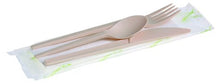 Besteckset CPLA Naturesse, 4-teilig beige Längen 168/168/128mm