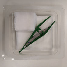 Wundset mit 5 Gaze- Kompressen 5x5 cm + 10x10 cm,1 Splitter Pinze