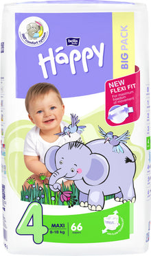 Happy Maxi 8 - 14 Kg   No. 4 62 Stk. x 4 Pack