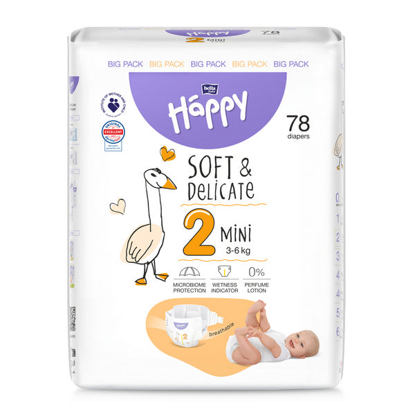 Happy Mini 3 - 6 Kg   No. 2 78 Stk. x 6 Pack