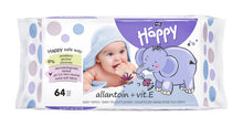 Feuchtpflegetücher Happy mit Allantoin& Vitamin E 10 x 64 Stk.