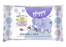Feuchtpflegetücher Happy mit Allantoin& Vitamin E 40 x 10 Stk.