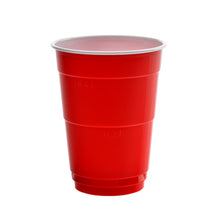 Becher 4dl PS "Party Cup" rot/weiss Ø 9.5x 120 mm
