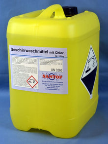 Geschirrwaschmittel mit Chlor, flüssig 25 kg