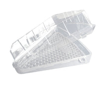 Schale dreieckig mit Scharnierdeckel PET, glasklar, 135x105x50mm