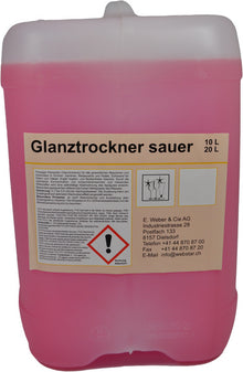 Glanztrockner sauer rot 10 Liter