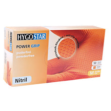 Handschuhe Nitril POWER GRIP orange, puderfrei M