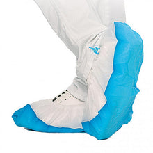 Überschuhe PP Hygom starker CPE-Sohle weiss-blau 44 cm