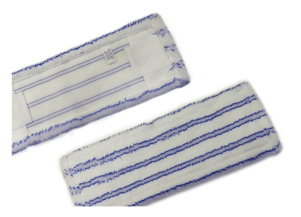NuTex MicroBasic Plus TL Mop, weiss blau gestreift 40 cm