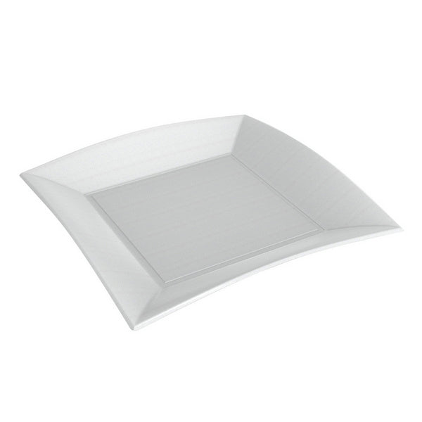 Teller flach Cellulose weiss 230x230mm