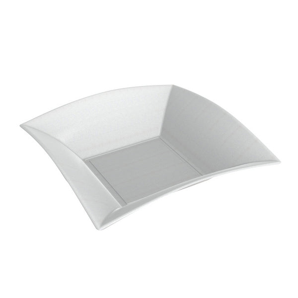 Suppenteller 412ml quadr. Cellulose weiss 180x180x40mm