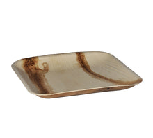 Teller Palmblatt quadratisch braun 250x250x15mm