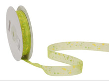 Dekorband Puntillo grün-gelb (130) 15 mm x 25 m