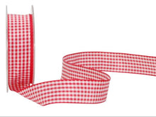 Dekorband Vichy rot (077) 25 mm x 20 m