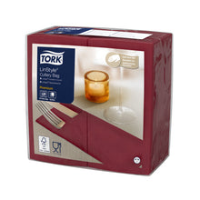 Bestecktasche Tork Linstyle Serviette Premium, bordeaux 39x39cm,