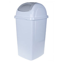 Abfalleimer mit Schwingdeckel weiss 33 Liter