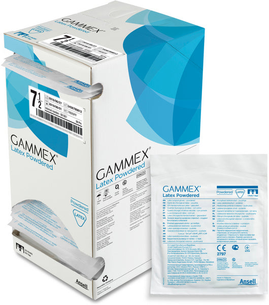 OP-Handschuhe Gammex Latex Powdered, weiss, steril, Gr.8.5,