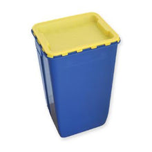 Wastel 60l blau mit Deckel gelb Servi Medical