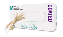 U-Handschuhe Micro-Touch Coated, beige, Latex, Gr.L, puderfrei,