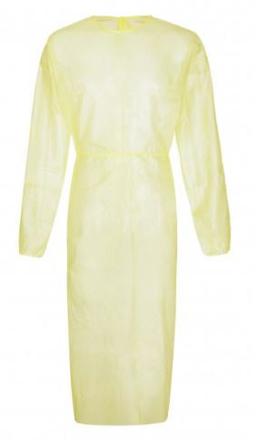 SAFE SplashCoat+ Infekt.schutzkittel, gelb, 25g/m² PSA Kat. I