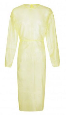 SAFE SplashCoat+ Infekt.schutzkittel, gelb, 25g/m² PSA Kat. I