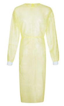 SAFE SplashCoat pro Infekt.schutzkittel, gelb, Gr. L, 136cm lang
