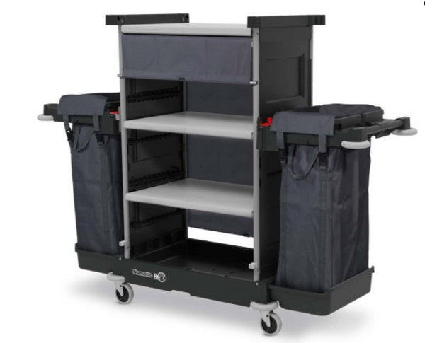 Hotelwagen NKT-2R 2 x 100 L Wäschesack grau/schwarz